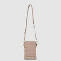 Stella Quilted Crossbody Phone Bag - Taupe - Globite