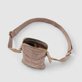 Stella Quilted Crossbody Phone Bag - Taupe - Globite