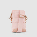 Stella Quilted Crossbody Phone Bag - Whisper Pink - Globite