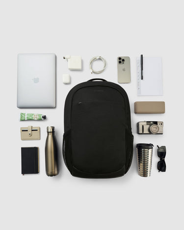 Sutton Everyday Backpack - Jet Black - Globite