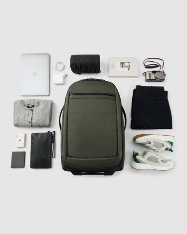 Tyler Wheeled Duffle 38L - Olive Green - Globite