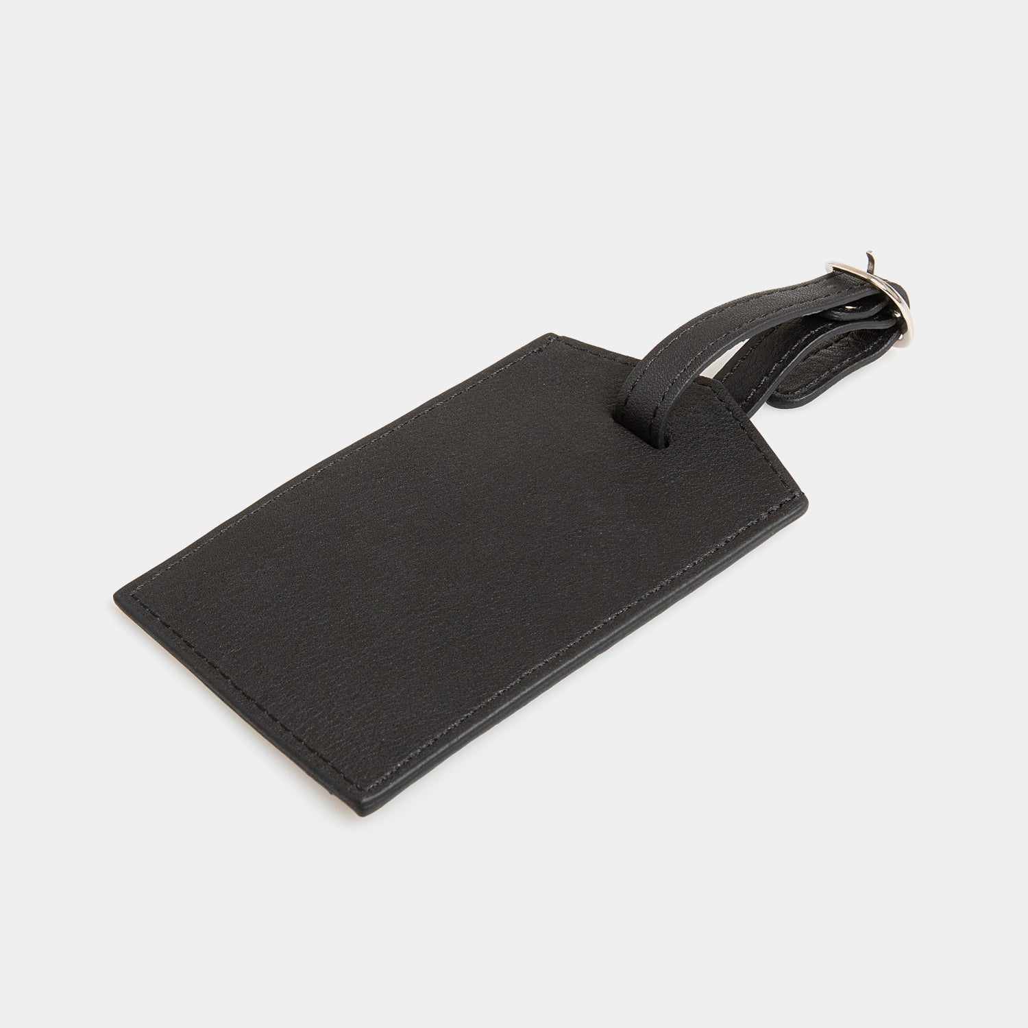 Leather Luggage Tag - Carbon Ink - globite