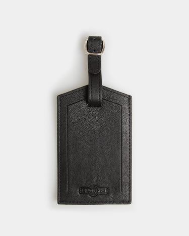 Leather Luggage Tag - Carbon Ink - globite