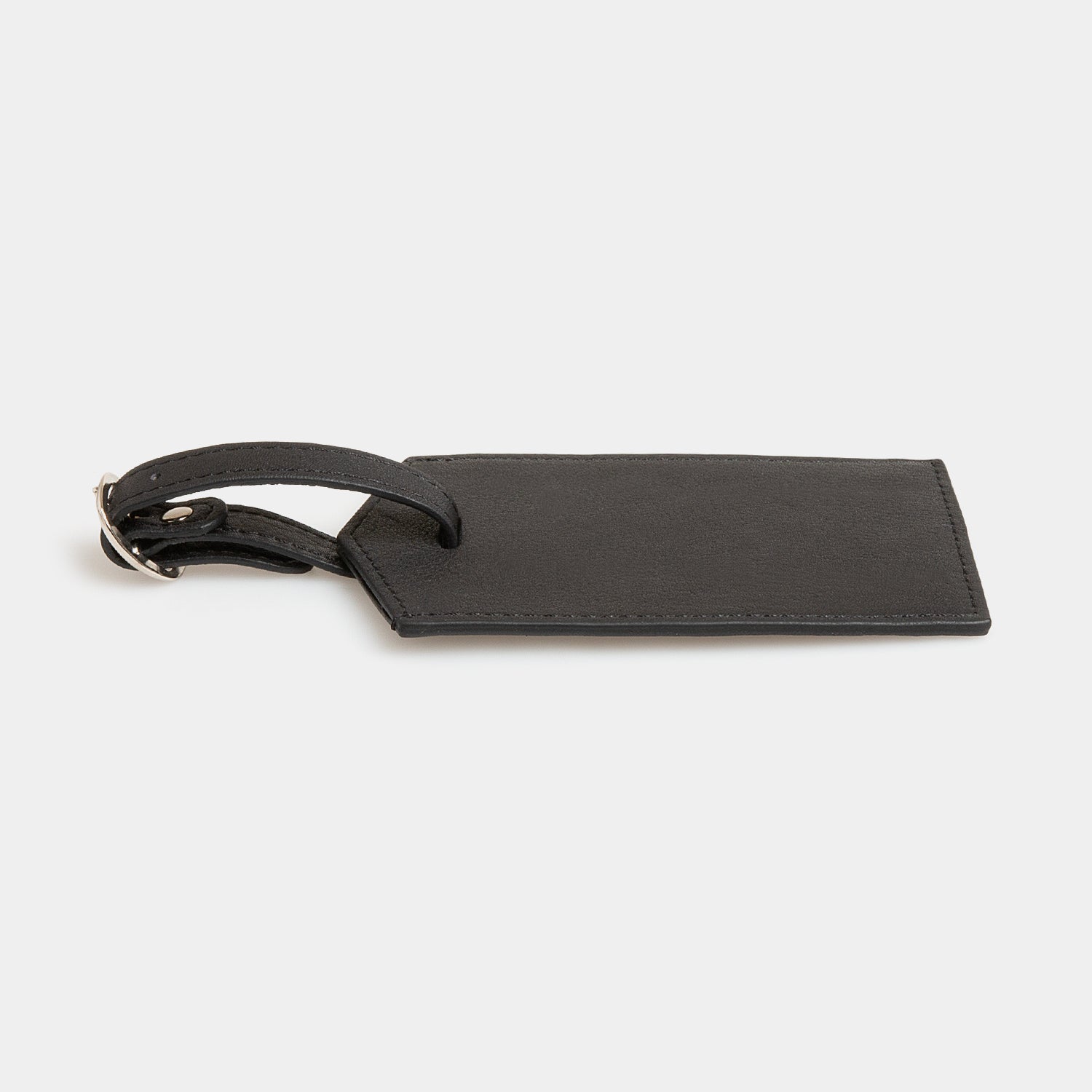 Leather Luggage Tag - Carbon Ink - globite