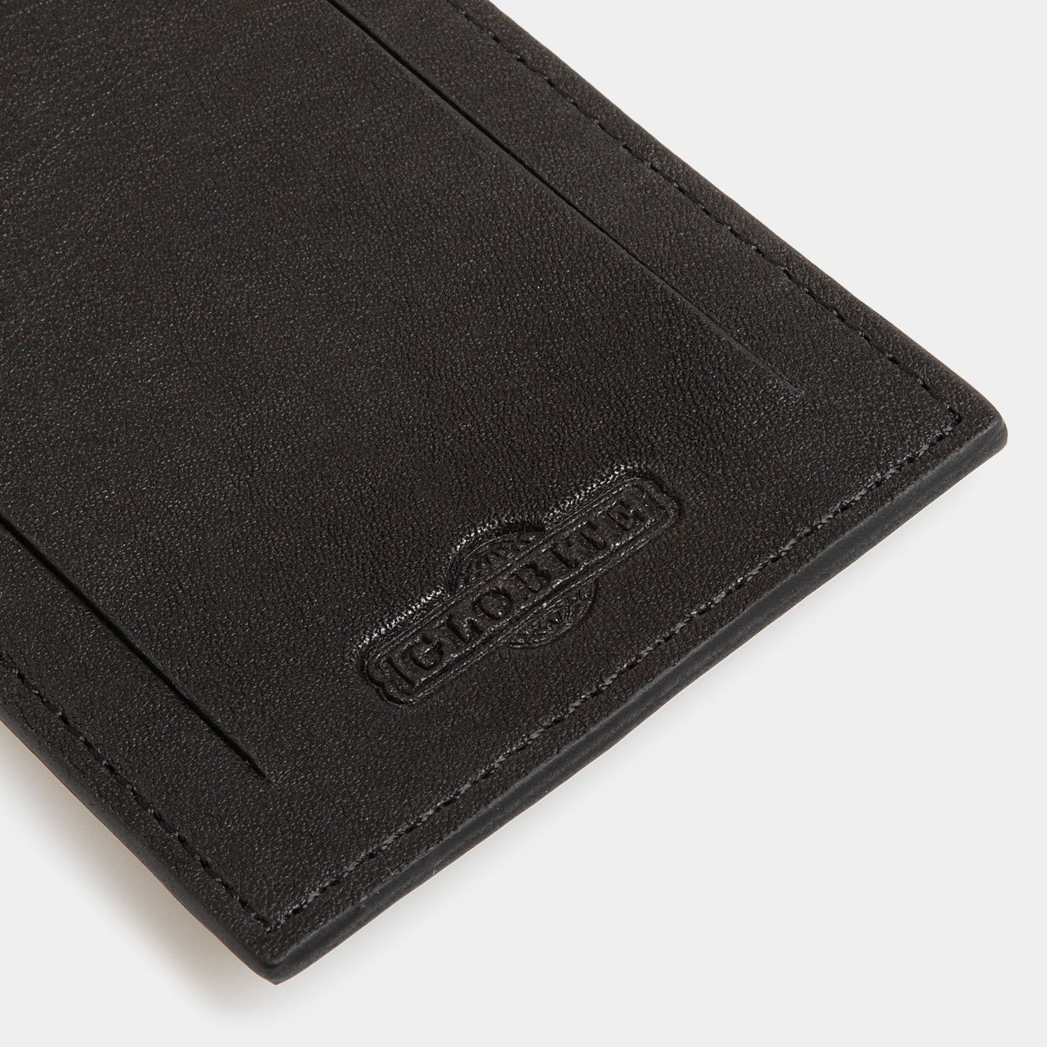 Leather Luggage Tag - Carbon Ink - globite