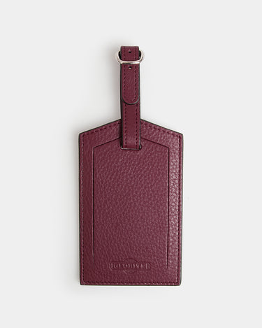 Leather Luggage Tag - Barossa Mulberry - globite