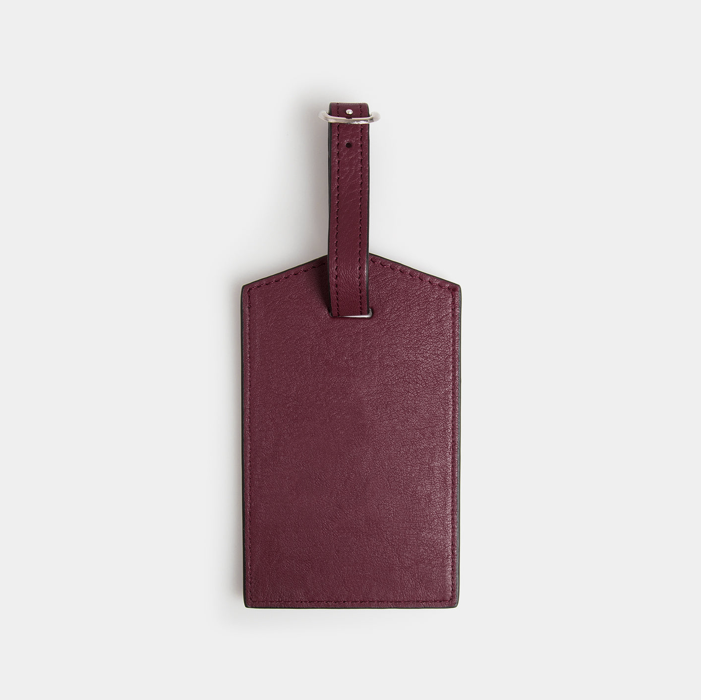 Leather Luggage Tag - Barossa Mulberry